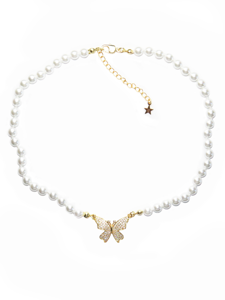 Butterfly Pearl Choker – ShopStarCrew