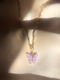 Pearly Butterfly Necklace - ShopStarCrew