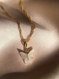 Pearly Butterfly Necklace - ShopStarCrew