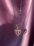 Lovely Butterfly Heart Necklace - ShopStarCrew