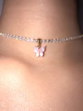 Single Pink Pearly Butterfly Choker - ShopStarCrew